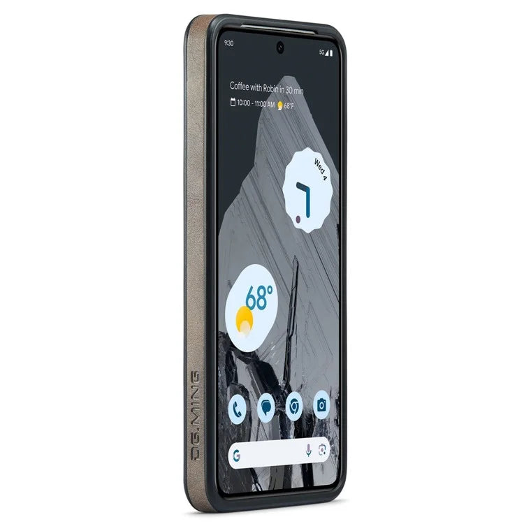 DG.MING For Google Pixel 8 Pro Phone Case PU Leather Shockproof Back Cover