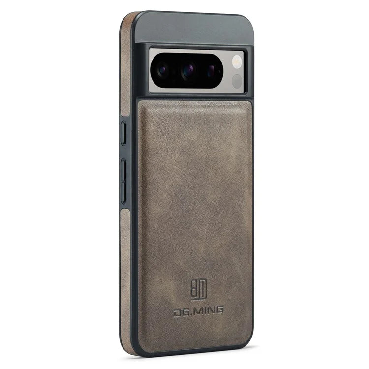 DG.MING For Google Pixel 8 Pro Phone Case PU Leather Shockproof Back Cover