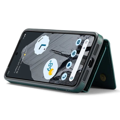DG.MING M5 Series For Google Pixel 8 Pro Phone Case RFID Blocking Zipper Pocket Back Cover