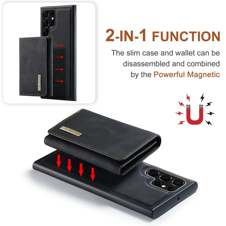 DG.MING M1 Series for Samsung Galaxy S24 Ultra Case Detachable Wallet Phone Cover