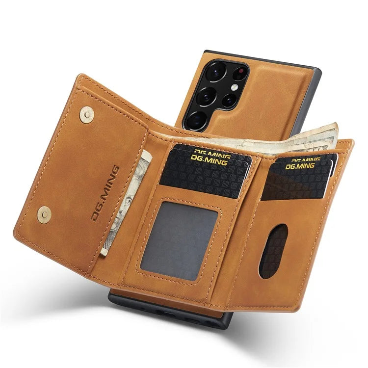 DG.MING M1 Series for Samsung Galaxy S24 Ultra Case Detachable Wallet Phone Cover