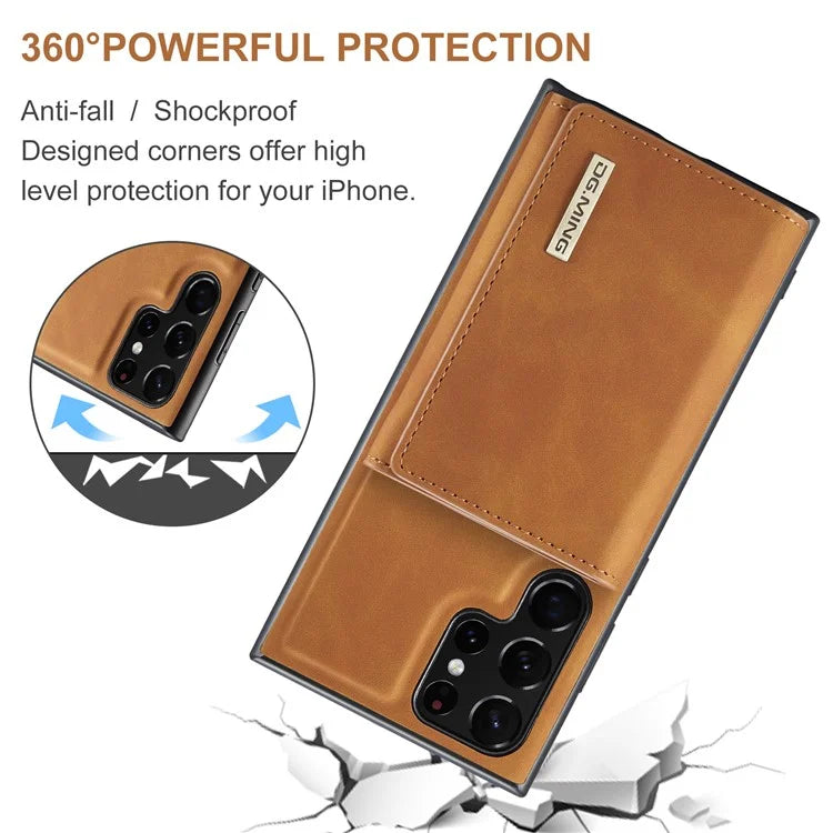 DG.MING M1 Series for Samsung Galaxy S24 Ultra Case Detachable Wallet Phone Cover
