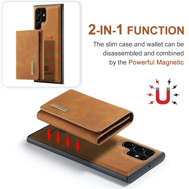 DG.MING M1 Series for Samsung Galaxy S24 Ultra Case Detachable Wallet Phone Cover