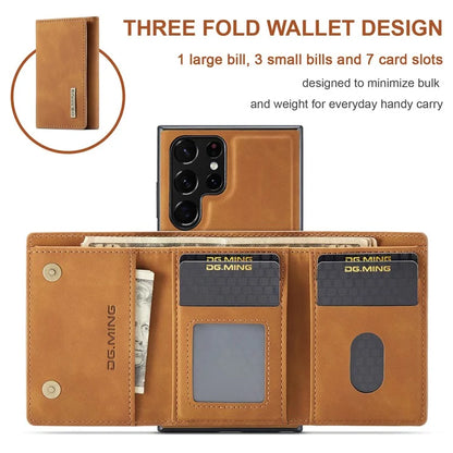 DG.MING M1 Series for Samsung Galaxy S24 Ultra Case Detachable Wallet Phone Cover