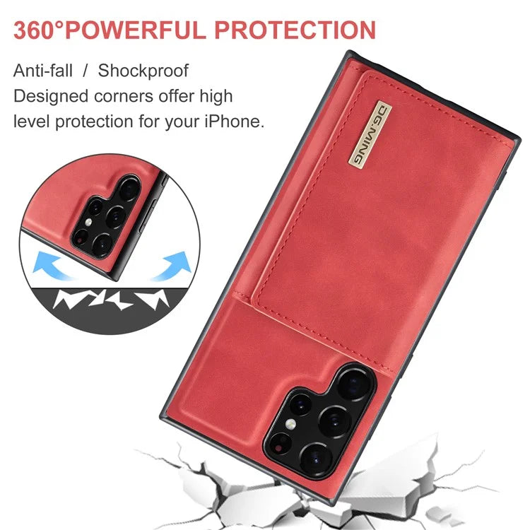 DG.MING M1 Series for Samsung Galaxy S24 Ultra Case Detachable Wallet Phone Cover