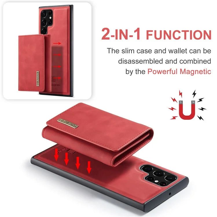 DG.MING M1 Series for Samsung Galaxy S24 Ultra Case Detachable Wallet Phone Cover