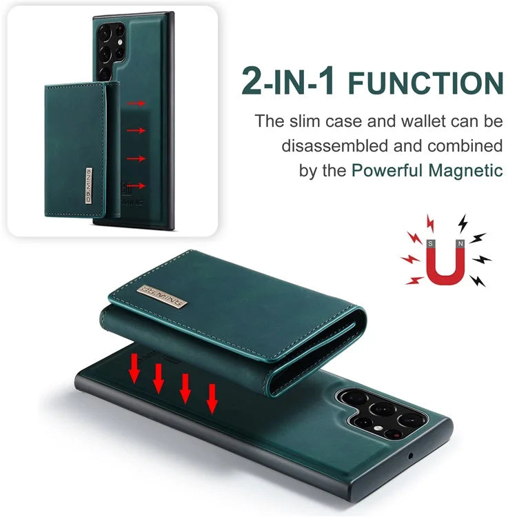 DG.MING M1 Series for Samsung Galaxy S24 Ultra Case Detachable Wallet Phone Cover