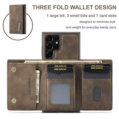 DG.MING M1 Series for Samsung Galaxy S24 Ultra Case Detachable Wallet Phone Cover