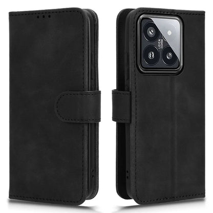 For Xiaomi 14 Cell Phone Case Skin-touch Stand Leather Wallet Cover