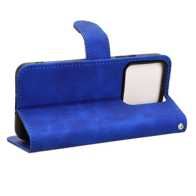 For Xiaomi 14 Cell Phone Case Skin-touch Stand Leather Wallet Cover