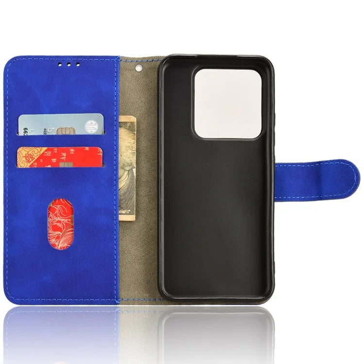 For Xiaomi 14 Cell Phone Case Skin-touch Stand Leather Wallet Cover