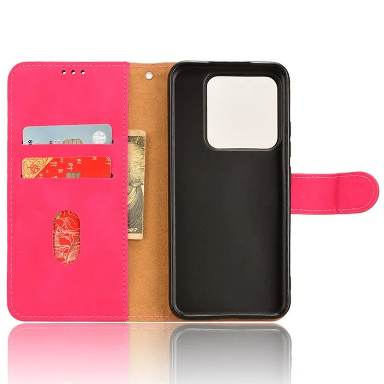 For Xiaomi 14 Cell Phone Case Skin-touch Stand Leather Wallet Cover