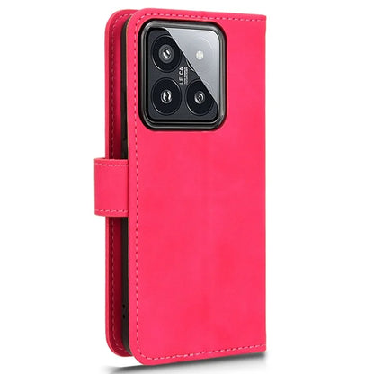 For Xiaomi 14 Cell Phone Case Skin-touch Stand Leather Wallet Cover