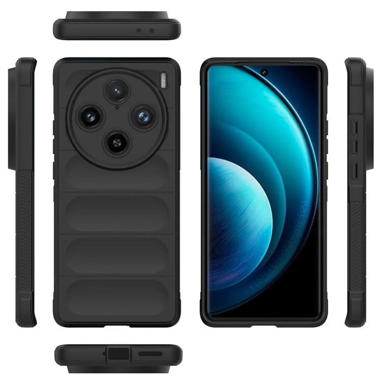 For vivo X100 Pro 5G Case Soft TPU Back Shell Rugged Cell Phone Protector Cover