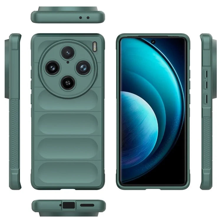 For vivo X100 Pro 5G Case Soft TPU Back Shell Rugged Cell Phone Protector Cover
