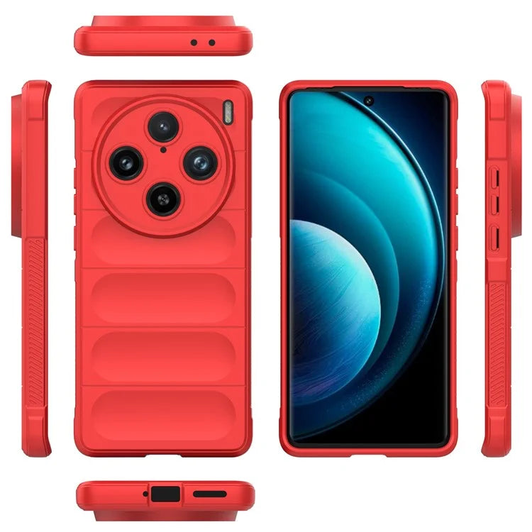 For vivo X100 Pro 5G Case Soft TPU Back Shell Rugged Cell Phone Protector Cover