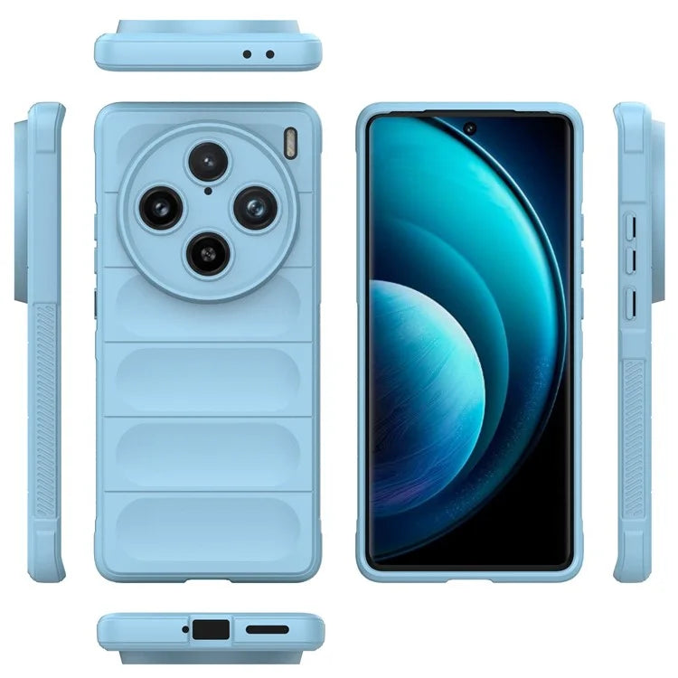 For vivo X100 Pro 5G Case Soft TPU Back Shell Rugged Cell Phone Protector Cover