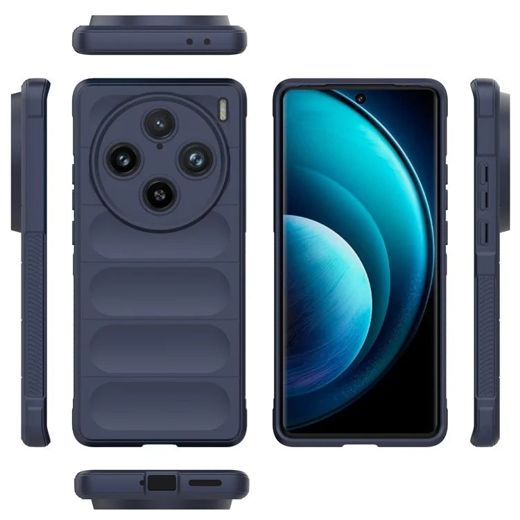 For vivo X100 Pro 5G Case Soft TPU Back Shell Rugged Cell Phone Protector Cover