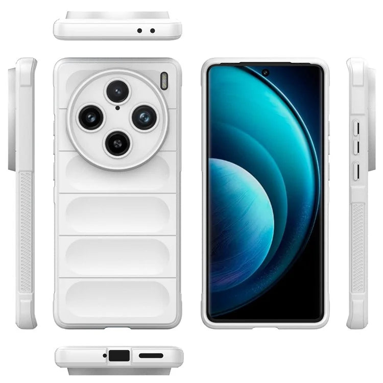 For vivo X100 Pro 5G Case Soft TPU Back Shell Rugged Cell Phone Protector Cover