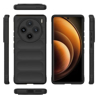 For vivo X100 5G Case Rugged Phone Protector Soft TPU Phone Back Shell Cover