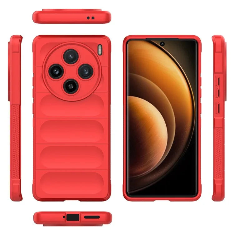 For vivo X100 5G Case Rugged Phone Protector Soft TPU Phone Back Shell Cover