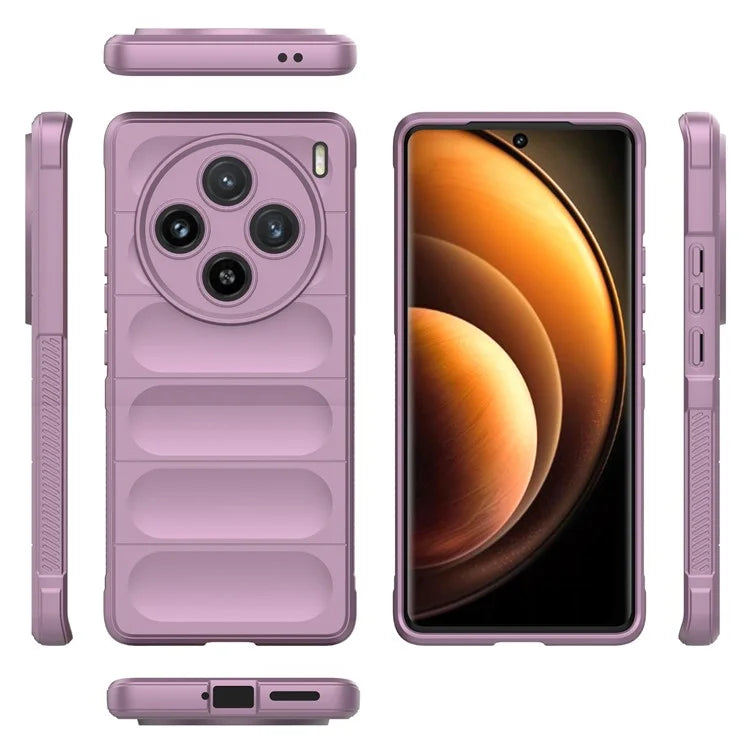 For vivo X100 5G Case Rugged Phone Protector Soft TPU Phone Back Shell Cover