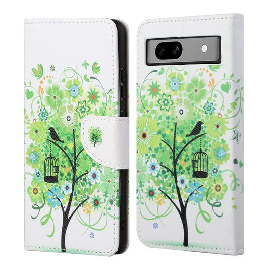 For Google Pixel 8a Wallet Case PU Leather Pattern Stand Phone Cover