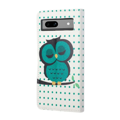For Google Pixel 8a PU Leather Case Pattern Flip Stand Phone Cover