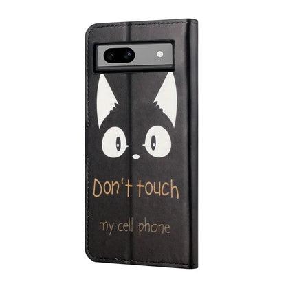 For Google Pixel 8a PU Leather Case Pattern Flip Stand Phone Cover