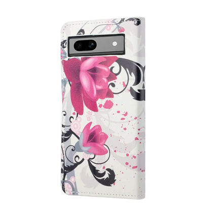 For Google Pixel 8a PU Leather Case Pattern Flip Stand Phone Cover
