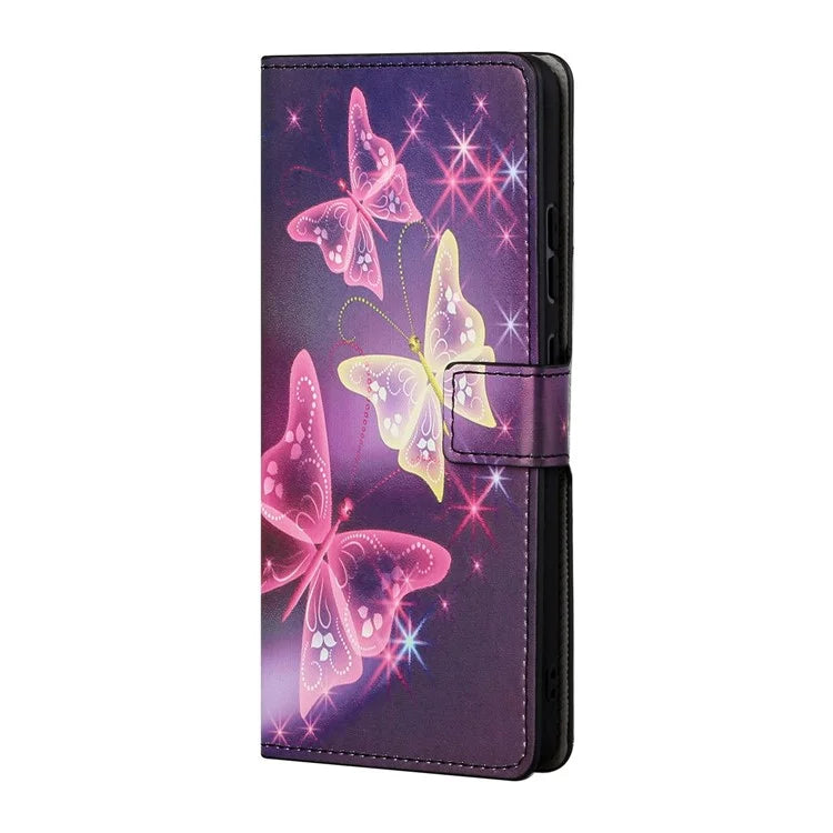 For Google Pixel 8a PU Leather Case Pattern Flip Stand Phone Cover