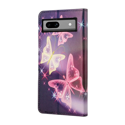 For Google Pixel 8a PU Leather Case Pattern Flip Stand Phone Cover