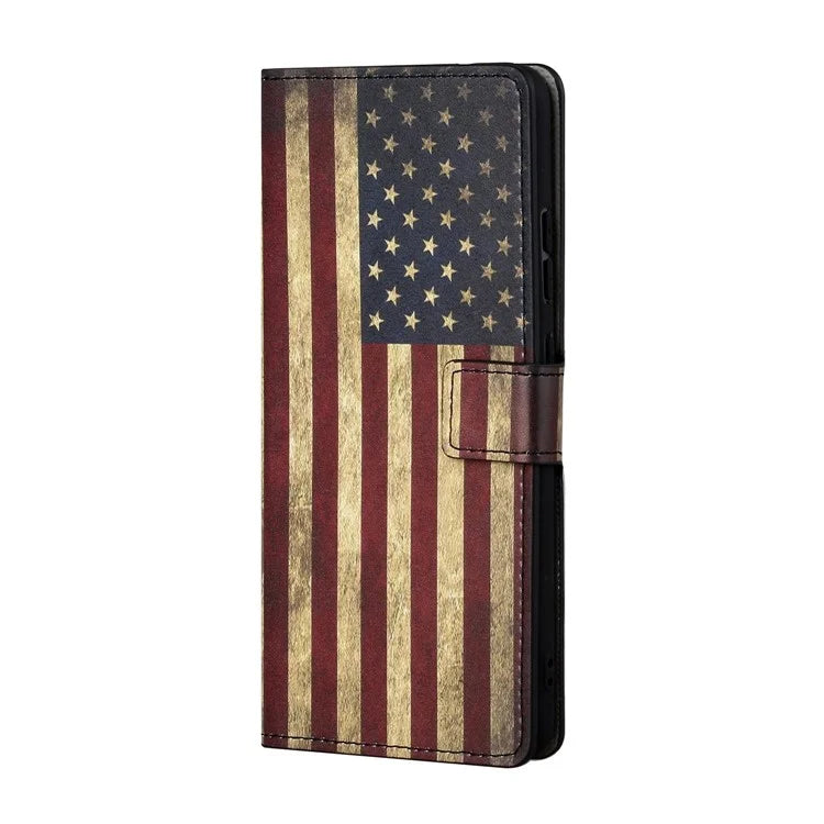 For Google Pixel 8a PU Leather Case Pattern Flip Stand Phone Cover