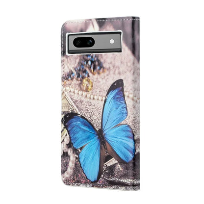 For Google Pixel 8a PU Leather Case Pattern Flip Stand Phone Cover
