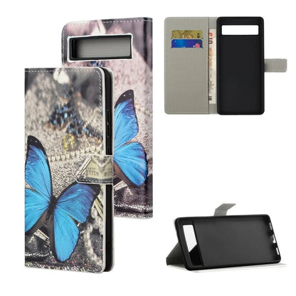 For Google Pixel 8a PU Leather Case Pattern Flip Stand Phone Cover