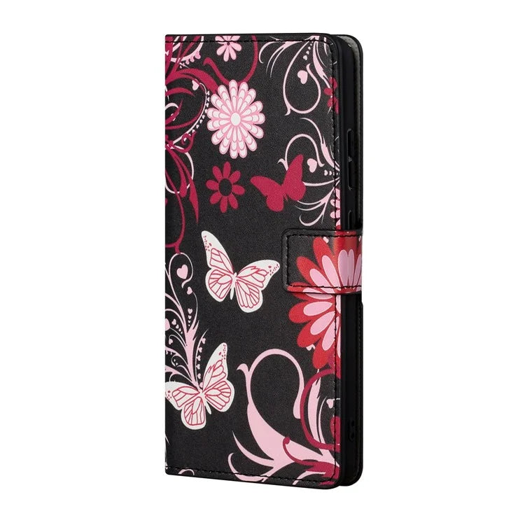 For Google Pixel 8a PU Leather Case Pattern Flip Stand Phone Cover
