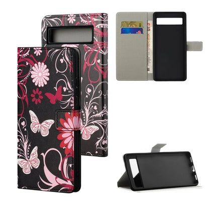For Google Pixel 8a PU Leather Case Pattern Flip Stand Phone Cover