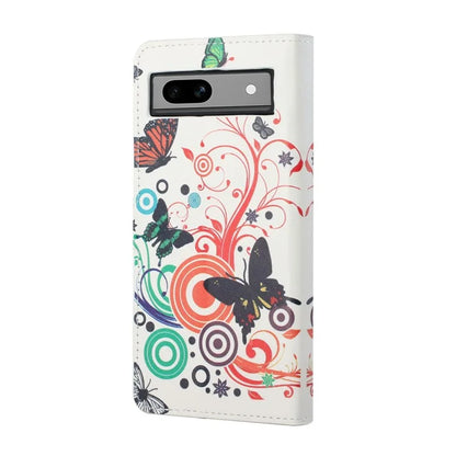 For Google Pixel 8a PU Leather Case Pattern Flip Stand Phone Cover