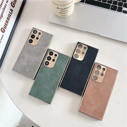 For Samsung Galaxy S22 Ultra 5G Case Anti Drop Protective Electroplating Phone Cover