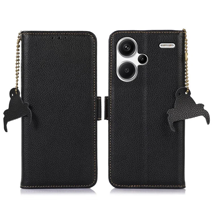 For Xiaomi Redmi Note 13 Pro+ 5G Cell Phone Case RFID Blocking Wallet Stand Cover