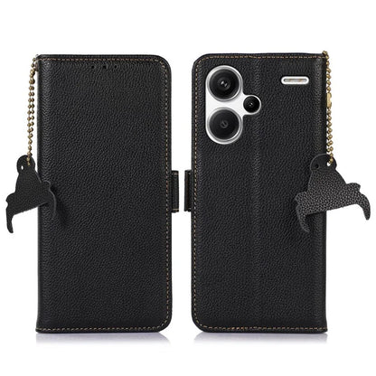 For Xiaomi Redmi Note 13 Pro+ 5G Cell Phone Case RFID Blocking Wallet Stand Cover