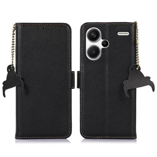 For Xiaomi Redmi Note 13 Pro+ 5G Cell Phone Case RFID Blocking Wallet Stand Cover