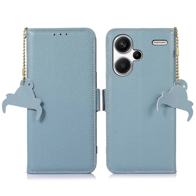 For Xiaomi Redmi Note 13 Pro+ 5G Cell Phone Case RFID Blocking Wallet Stand Cover