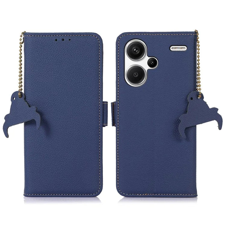 For Xiaomi Redmi Note 13 Pro+ 5G Cell Phone Case RFID Blocking Wallet Stand Cover