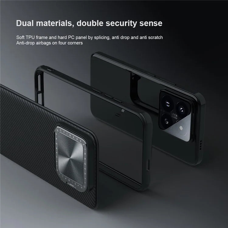 NILLKIN CamShield Prop Magnetic Series for Xiaomi 14 Pro Case Camera Protection Phone Cover