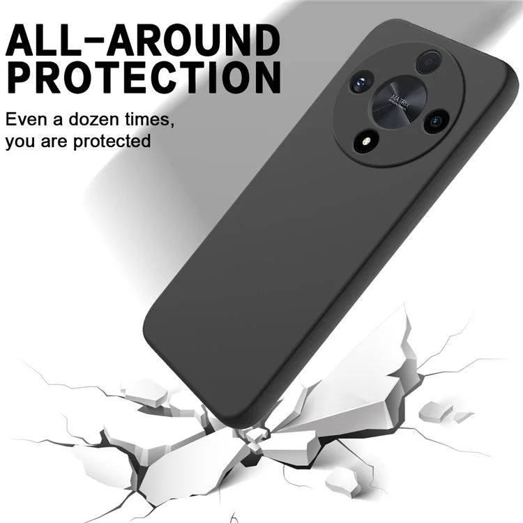 For Honor X9b 5G / Magic6 Lite 5G Case Phone Cover Soft Lining Liquid Silicone Shell with Strap