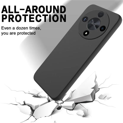For Honor X9b 5G / Magic6 Lite 5G Case Phone Cover Soft Lining Liquid Silicone Shell with Strap