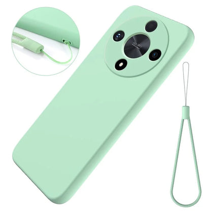 For Honor X9b 5G / Magic6 Lite 5G Case Phone Cover Soft Lining Liquid Silicone Shell with Strap