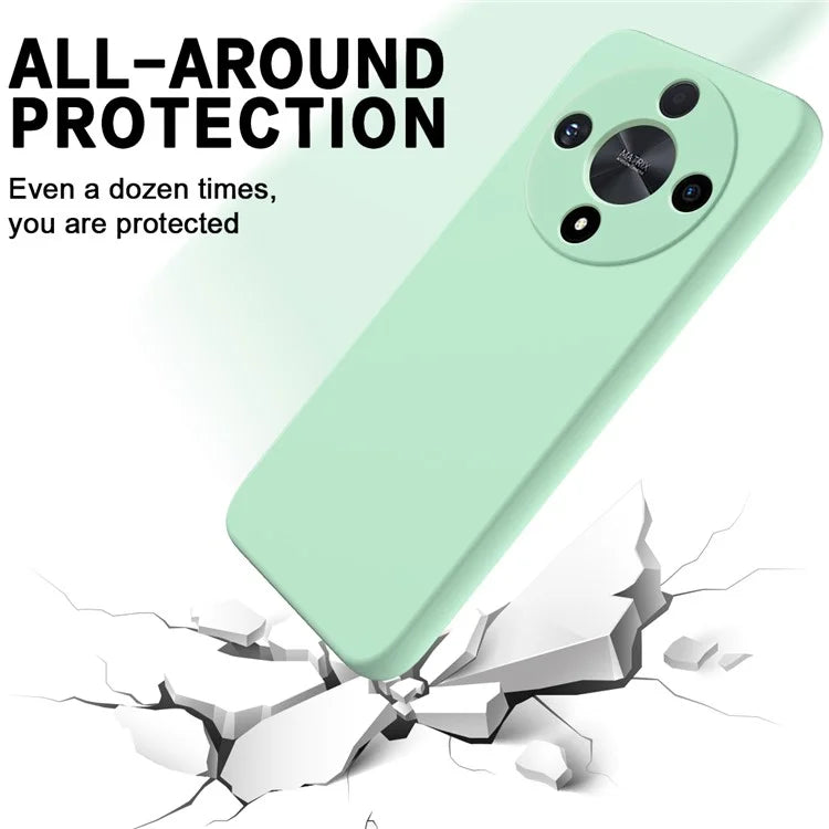 For Honor X9b 5G / Magic6 Lite 5G Case Phone Cover Soft Lining Liquid Silicone Shell with Strap