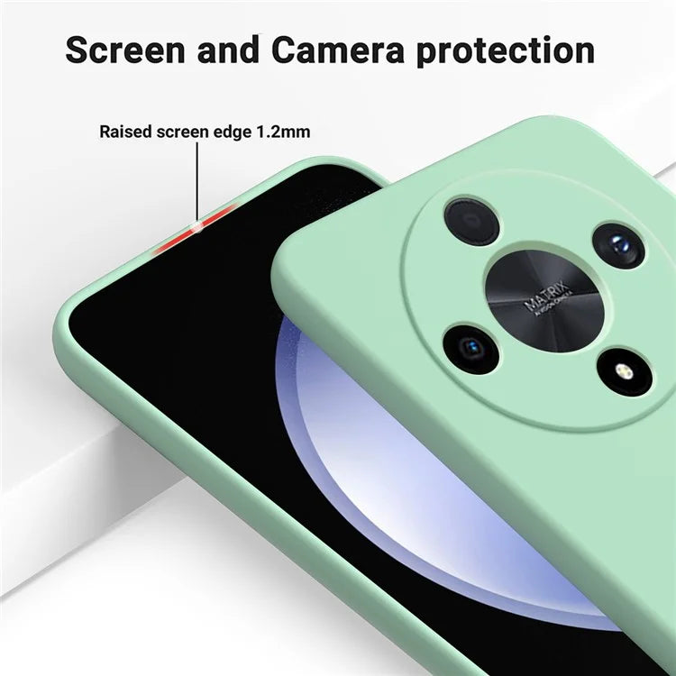 For Honor X9b 5G / Magic6 Lite 5G Case Phone Cover Soft Lining Liquid Silicone Shell with Strap